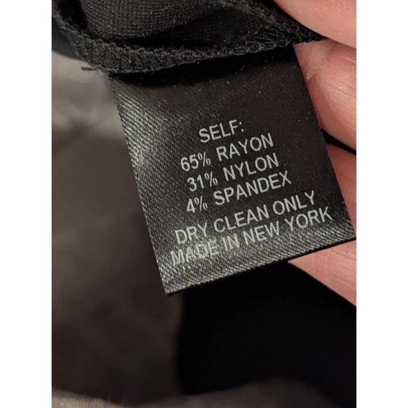 Alvin Valley Black Side Zip Rayon Blend Dress Psnts Size 6 - Picture 7 of 8